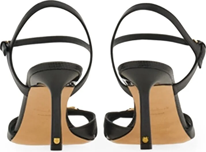 Women's Dasy 70MM Leather Sandals - Nero - Size 6 - Image 3