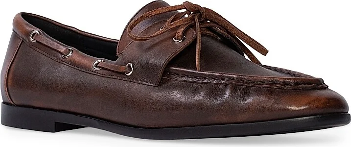 Women's Davy Boatshoe Loafers - Coffee Leather - Size 5 - Image 3