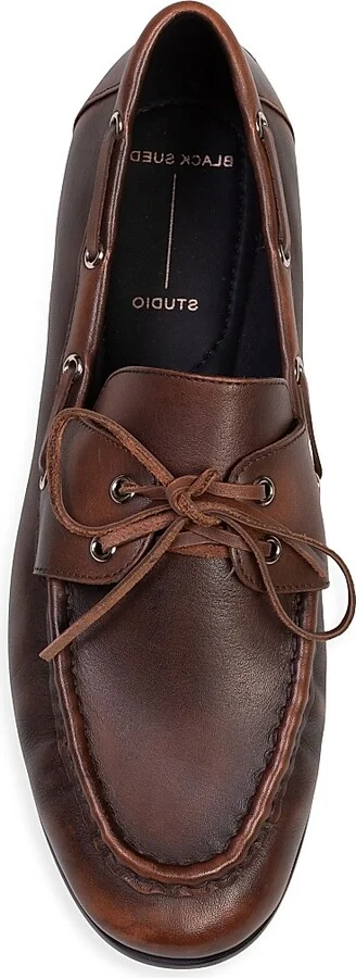 Women's Davy Boatshoe Loafers - Coffee Leather - Size 5 - Image 6