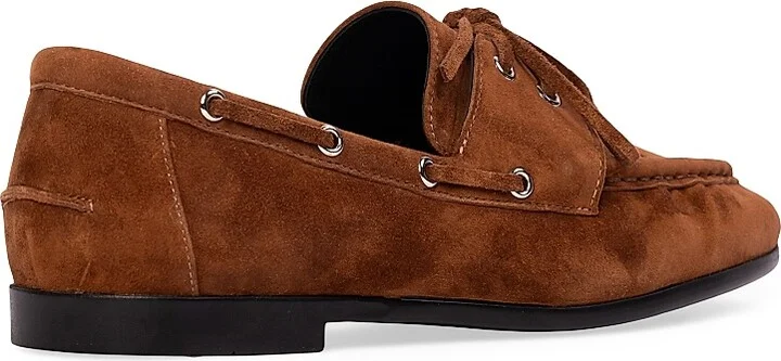 Women's Davy Suede Boat Shoes - Tobacco Suede - Size 5 - Image 4