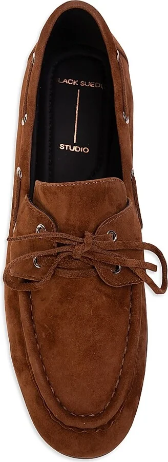 Women's Davy Suede Boat Shoes - Tobacco Suede - Size 5 - Image 6