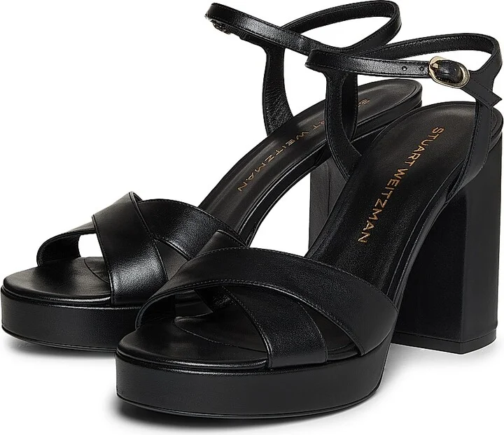 Women's Dayna 100MM Leather Platform Sandals - Adobe - Size 10 - Image 7