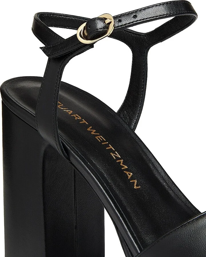 Women's Dayna 100MM Leather Platform Sandals - Adobe - Size 10 - Image 10