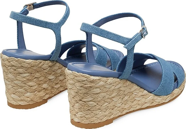 Women's Dayna 65MM Espadrille Wedge Sandals - Washed Natural - Size 5.5 - Image 3