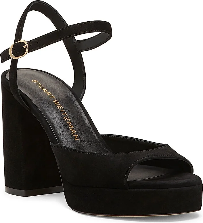 Women's Dayna II 100MM Suede Platform Sandals - Black - Size 10 - Image 2