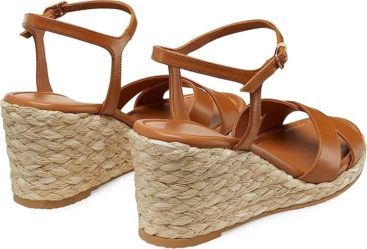 Women's Dayna Leather Espadrille Sandals - Macchiato Natural - Size 10 - Image 3