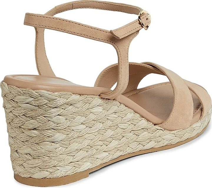 Women's Dayna Suede Espadrille Wedges - Black Natural - Size 10 - Image 10
