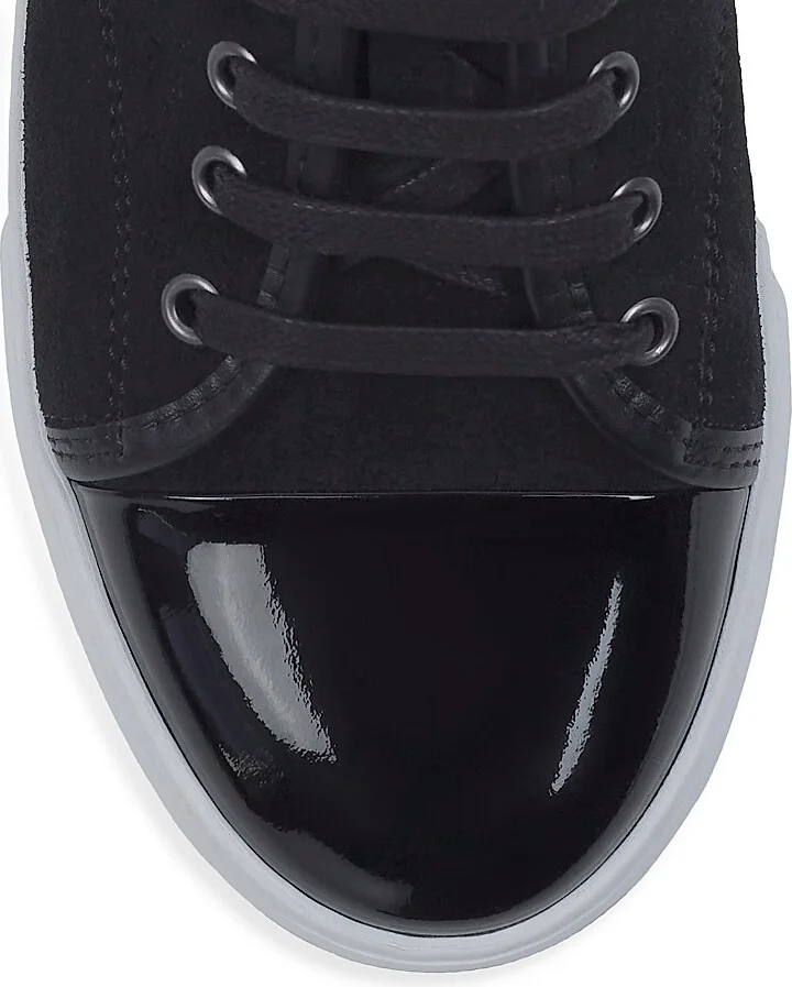 Women's DBB1 Sneakers in Suede and Patent Leather - Black - Size 4 - Image 5
