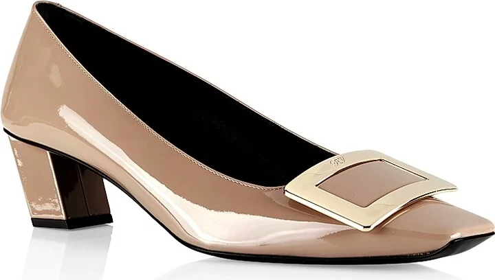 Women's Decollete Belle Vivier 45MM Patent Leather Pumps - Daino - Size 5.5 - Image 2