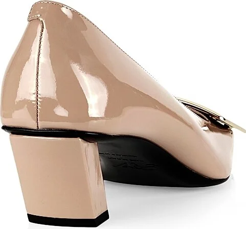 Women's Decollete Belle Vivier 45MM Patent Leather Pumps - Daino - Size 5.5 - Image 3