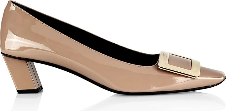 Women's Decollete Belle Vivier 45MM Patent Leather Pumps - Daino - Size 5.5