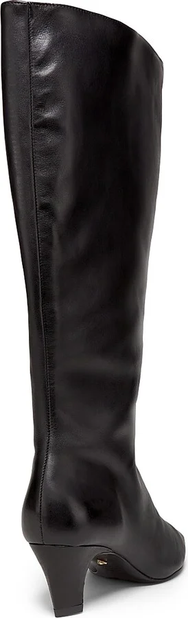 Women's Dellia 65MM Leather Boots - Black - Size 5 - Image 3