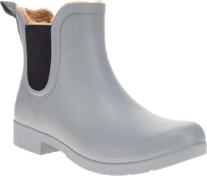 Womens Delridge Faux Fur Chelsea Rain Boot - Image 5
