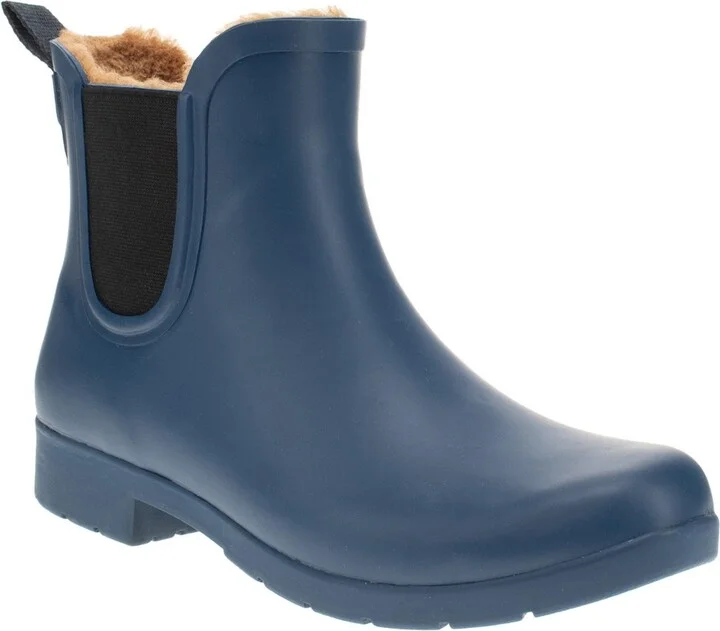Womens Delridge Faux Fur Chelsea Rain Boot - Image 7