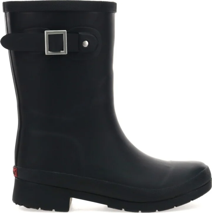 Womens Delridge Faux Fur Mid Rain Boot