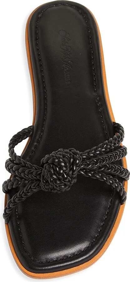 Women's Deluxe Nappa Leather Sandals - Black - Size 5 - Image 4