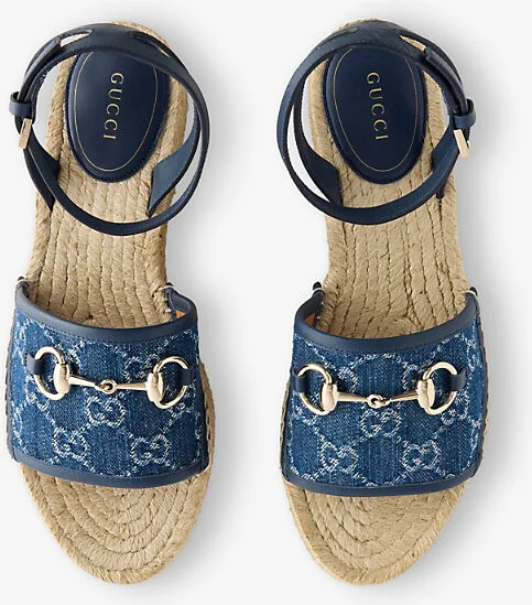 Womens Denim Azure Blue Paloma Denim Platform Espadrille Sandals Eur 41 / 8 Uk Women - Image 2