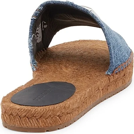 Women's Denim DG Espadrille Slides - Denim - Size 6 Sandals - Image 3
