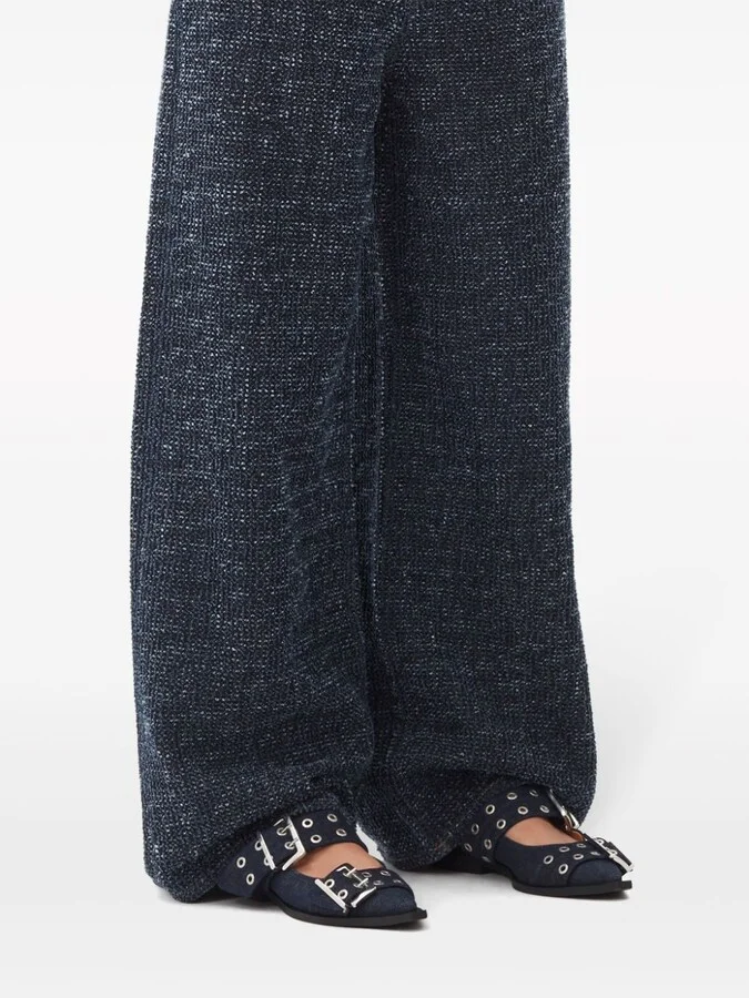 Women's Denim Feminine Buckle Ballerinas - Image 4