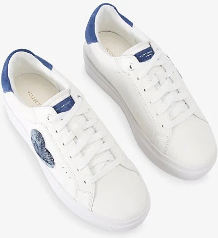 Womens Denim Lana Leather Low-Top Trainers Eur 41 / 8 Uk Women - Image 2