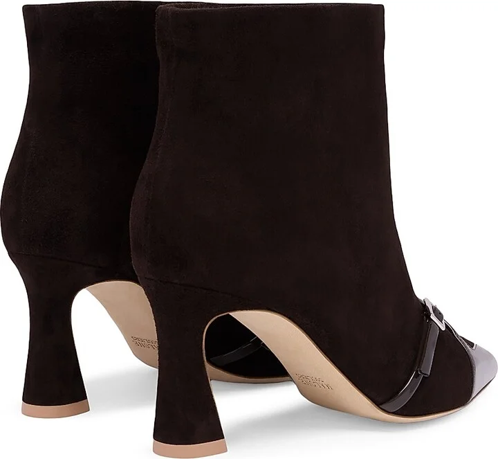 Women's Denise 70MM Suede Ankle Boots - Ebony Ebony - Size 10 - Image 3