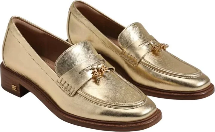 Women's Denise Tassel Penny Loafer In Gold Leather