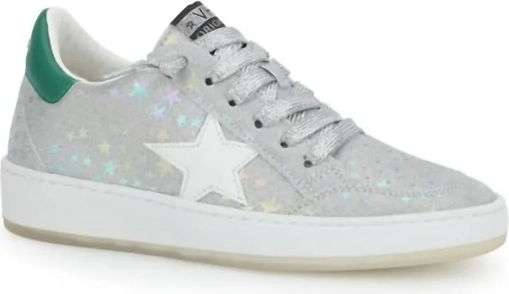 Women's Denisse Sneaker In Silver/stars