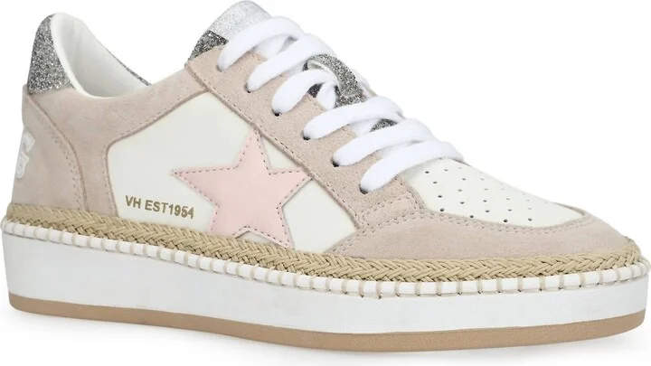 Women's Denisse Star Sneaker In Raffia/pink/silver