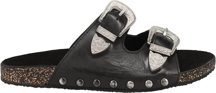Women's Desiree Buckle Sandal In Black