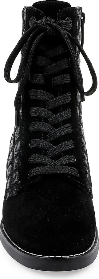 Women's Desiree Denim Boots - Black Denim - Size 6 - Image 4