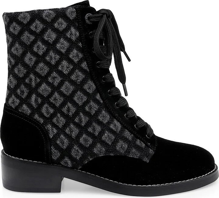 Women's Desiree Denim Boots - Black Denim - Size 6