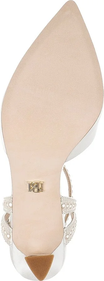 Women's Destinee 75MM Satin Pumps - White - Size 5 - Image 6