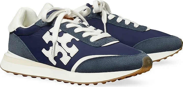 Women's Destiny Double T Suede Sneakers - Retro Navy - Size 10 - Image 2