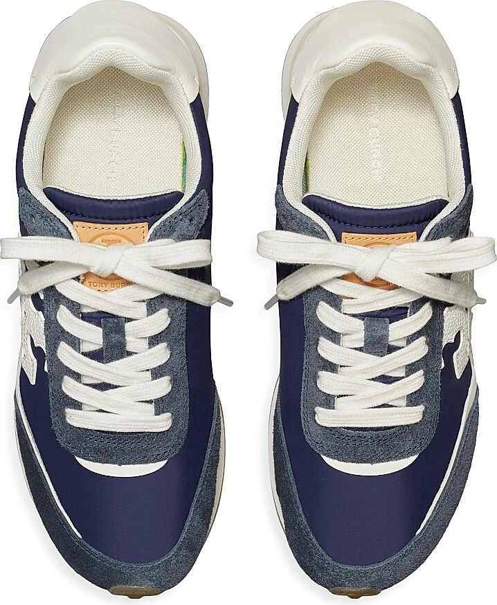 Women's Destiny Double T Suede Sneakers - Retro Navy - Size 10 - Image 3