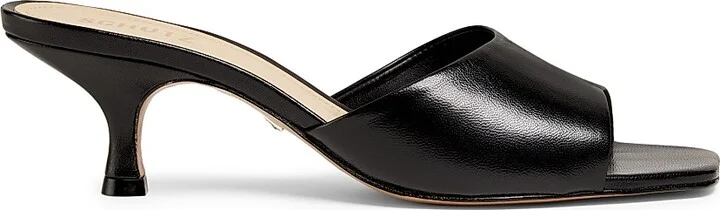 Women's Dethalia 63MM Leather Sandals - Black - Size 5