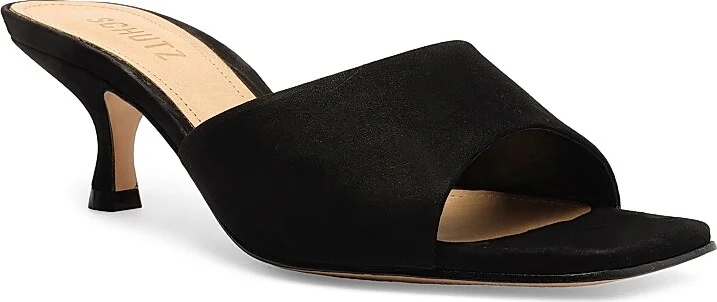 Women's Dethalia 65MM Suede Sandals - Black - Size 5 - Image 2