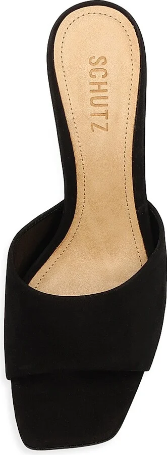 Women's Dethalia 65MM Suede Sandals - Black - Size 5 - Image 4