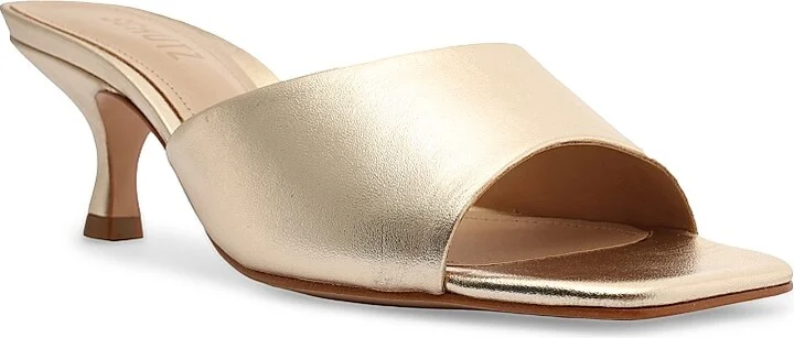 Women's Dethalia Metallic Leather Sandals - Platina - Size 5 - Image 2
