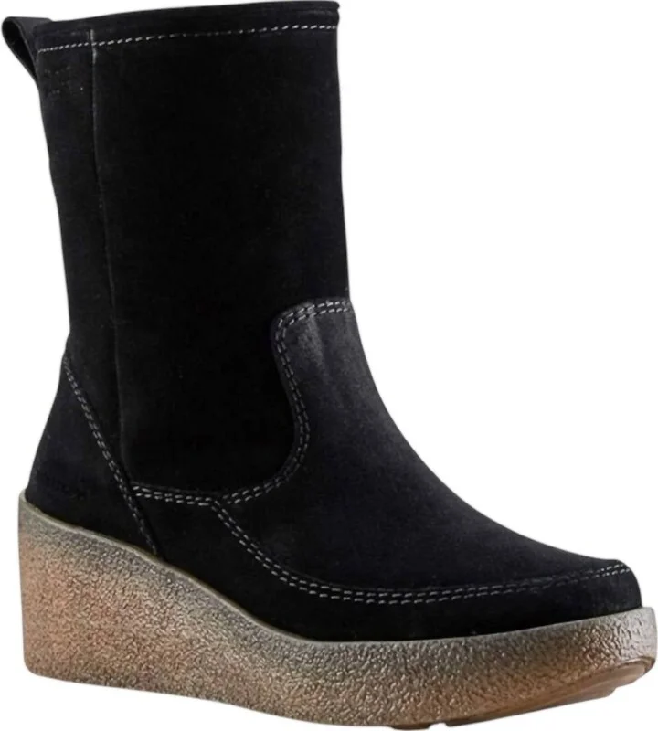Women's Devlin Boots In Black Suede