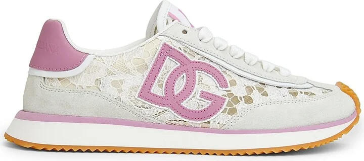 Women's DG Cushion Low-Top Sneakers - Bianco Rosa - Size 5