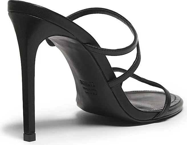 Women's Diana 100MM Leather Stiletto-Heel Sandals - Black Leather - Size 5 - Image 3