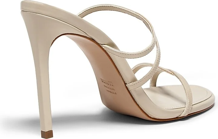 Women's Diana 100MM Leather Stiletto-Heel Sandals - Off White - Size 6.5 - Image 3