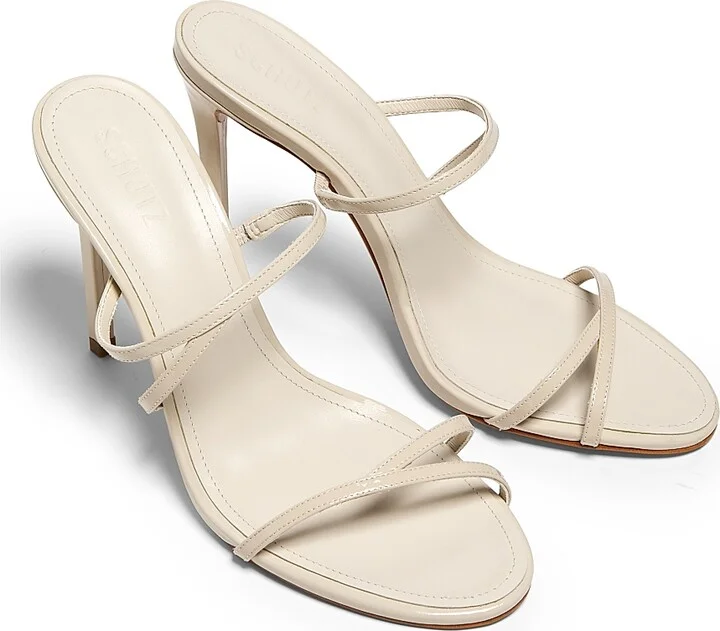 Women's Diana 100MM Leather Stiletto-Heel Sandals - Off White - Size 6.5 - Image 4