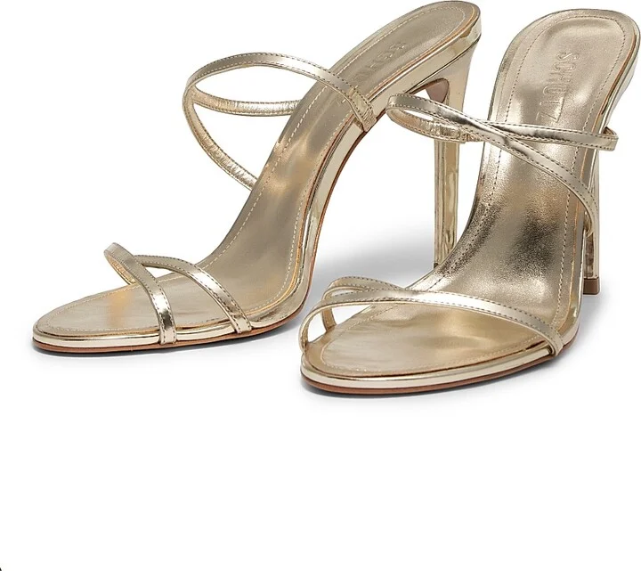 Women's Diana 100MM Metallic Stiletto Sandals - Platinum - Size 6.5 - Image 2
