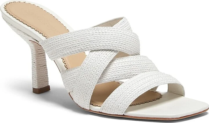 Women's Dina 80MM Raffia Sandals - Brown - Size 5 - Image 7