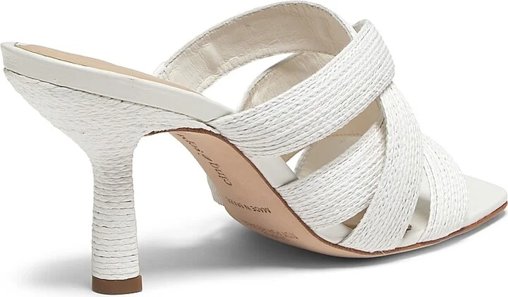 Women's Dina 80MM Raffia Sandals - Brown - Size 5 - Image 8