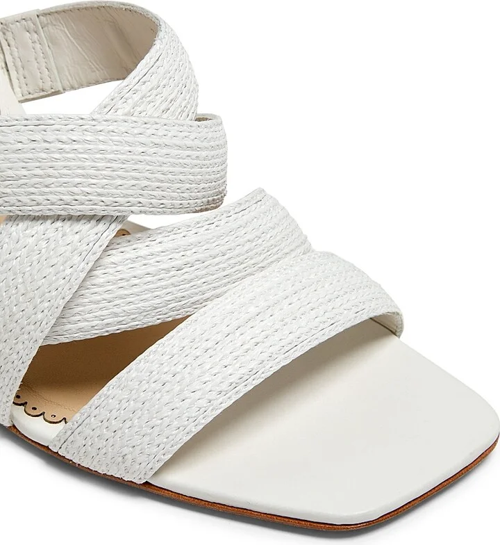 Women's Dina 80MM Raffia Sandals - Brown - Size 5 - Image 10
