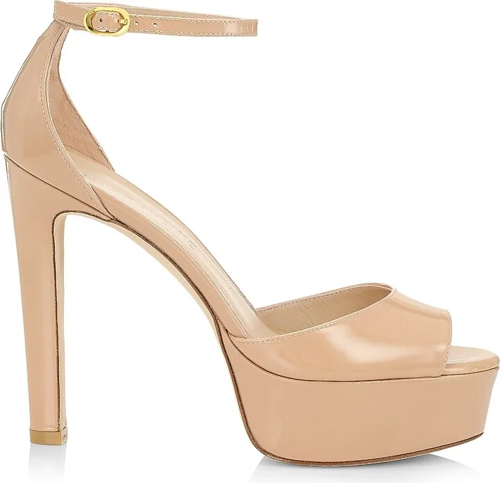Women's Discoplatform Nudistcurve Leather Sandals - Adobe - Size 10
