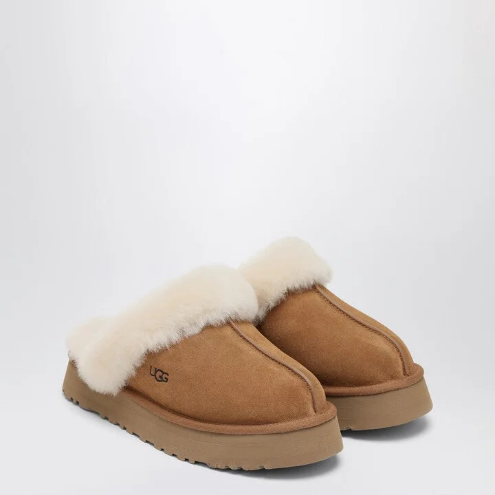 Women's Disquette Slippers In Chestnut