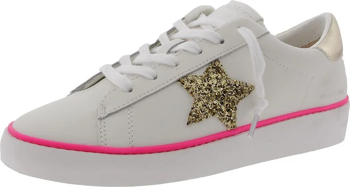 Womens Distressed Leather Casual And Fashion Sneakers